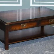 Vintage Military Coffee Table in Brass