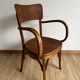 Wooden armchair with armrests