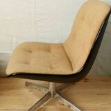 Pair of armchair 1970 steelcase Strafor by Randall Buck