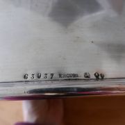 Silver-plated service bell Ecruis monogrammed 240517
