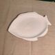 Serving dish in the shape of a white glazed ceramic fish
