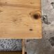 Vintage solid wood desk, 2 drawers