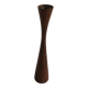 Vintage oiled teak wood candle holder, Scandinavian design