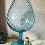 Empoli blue glass cut