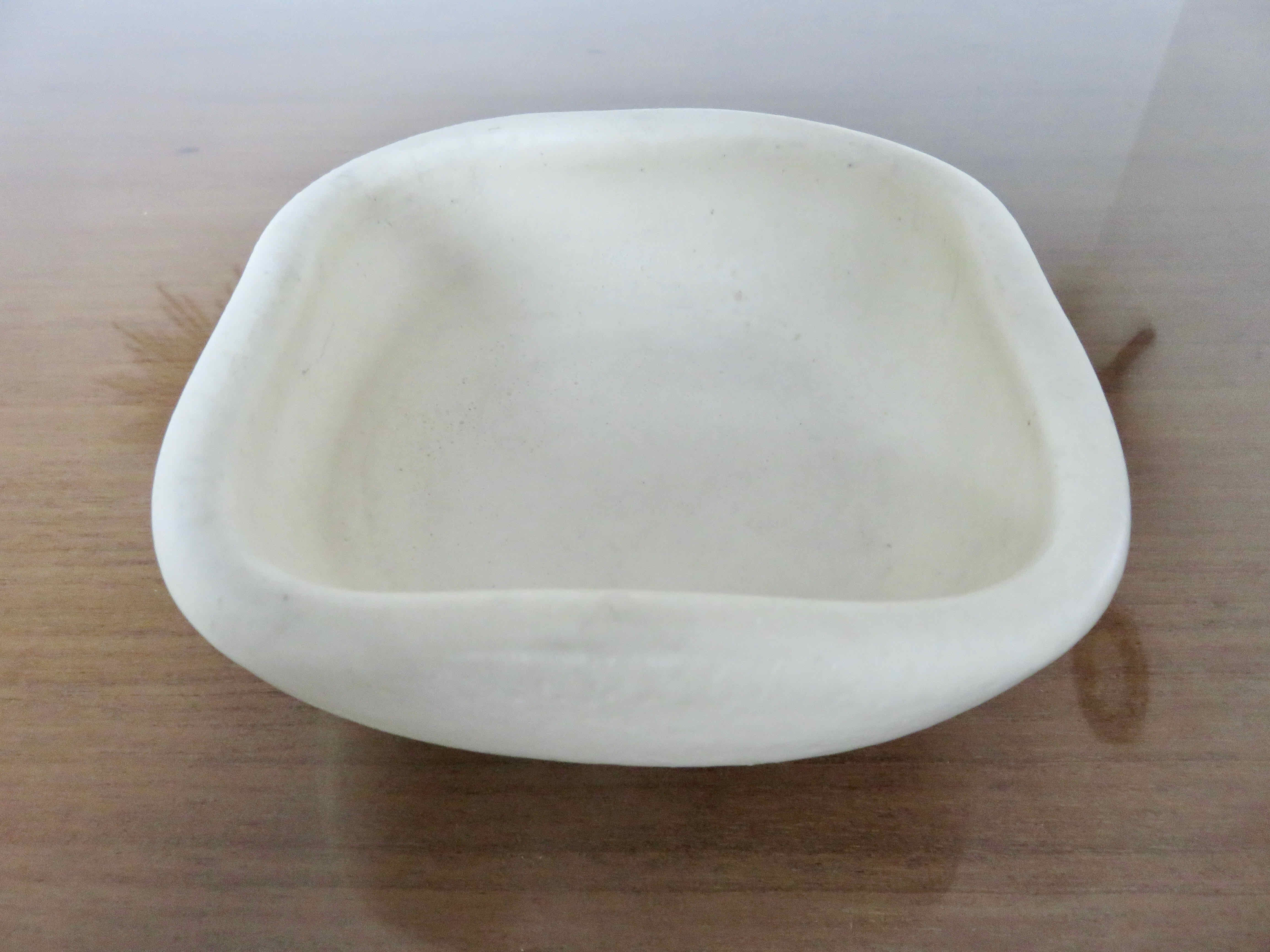Trinket bowl keramos white ceramic 50/60s