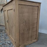 Small raw wood sideboard