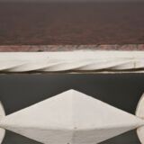 Vintage table by carrara carrara marmo and worn marma, 40s