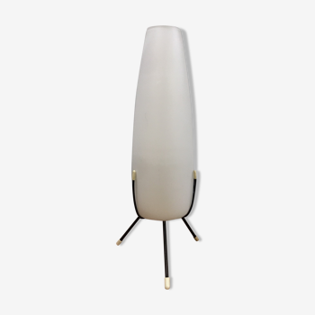 Lampe tripode opaline de Louis Kalff pour Philips 1960