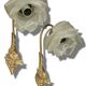 Pair of dragonfly wall sconces from the Art Nouveau period - bronze by Charles Ranc