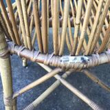 Chaise en rotin  d’audoux et minnet