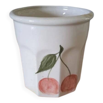 Vallauris jam jar – Cherry design – 1960s–70s – Vintage