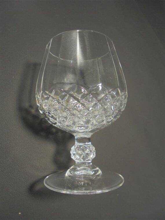 Set of 6 cognac glasses