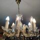 Old murano style chandelier in glass