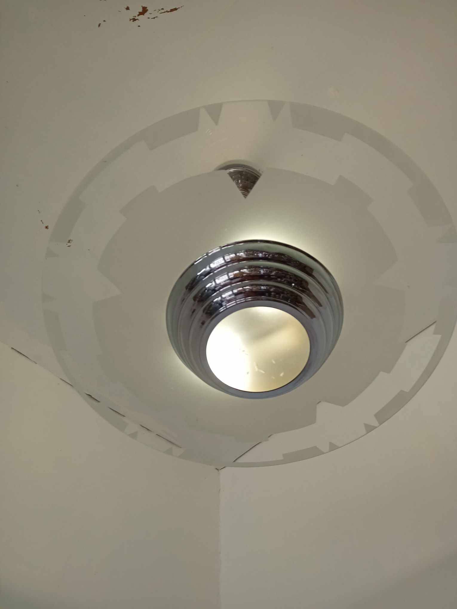 Art Deco slab chandelier