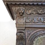Renaissance oak library buffet from the 19th century.