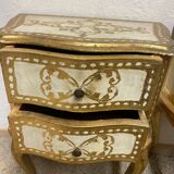 Pair of Italian Florentine bedside tables