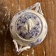 Sarreguemines porcelain sugar bowl from the late 19th century