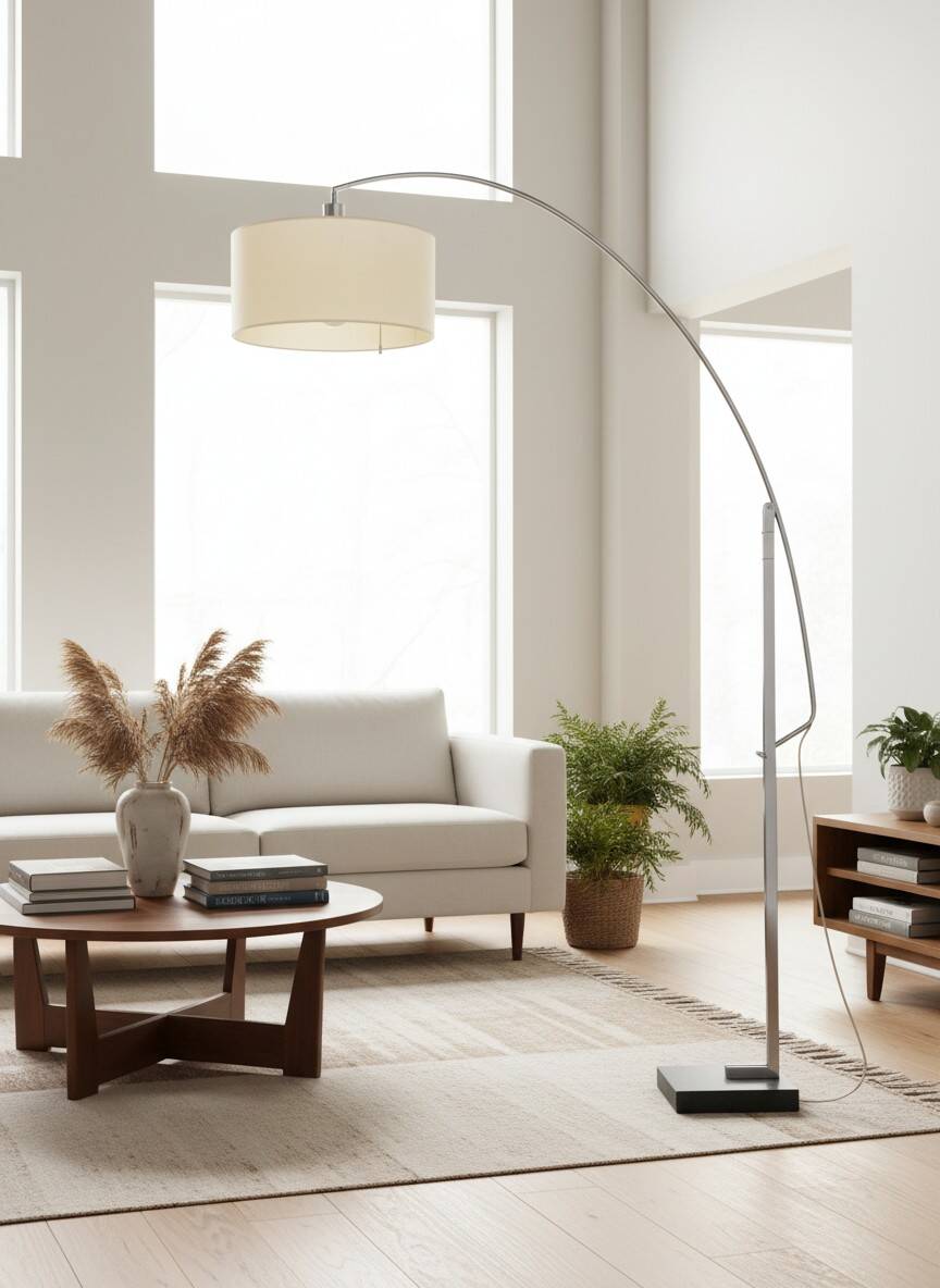 Lampe arc Ligne roset modèle MAMA de Thibault Desombre