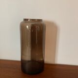 Smoked glass vase