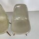 Chaises d'appoint Eames Herman Miller DSW en grège, vert écume de mer, ocre clair et parchemin avec léger