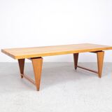 Table basse llum Wikkelsø en chêne modèle Ml 115 pour a/S Mikael Laursen, 1960s