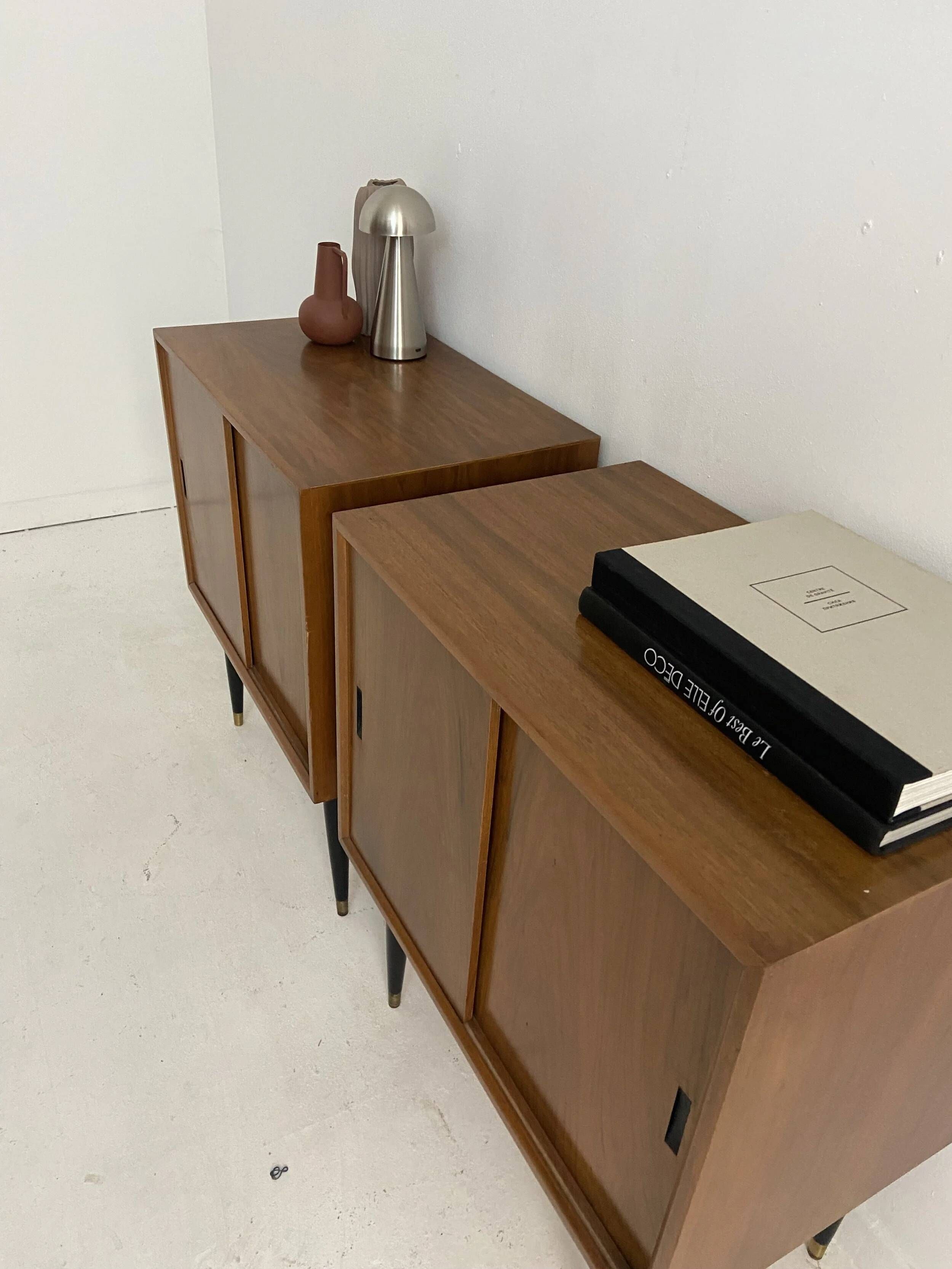 Pair of small vintage sideboards