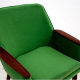 Green armchair, Denmark, 1960s