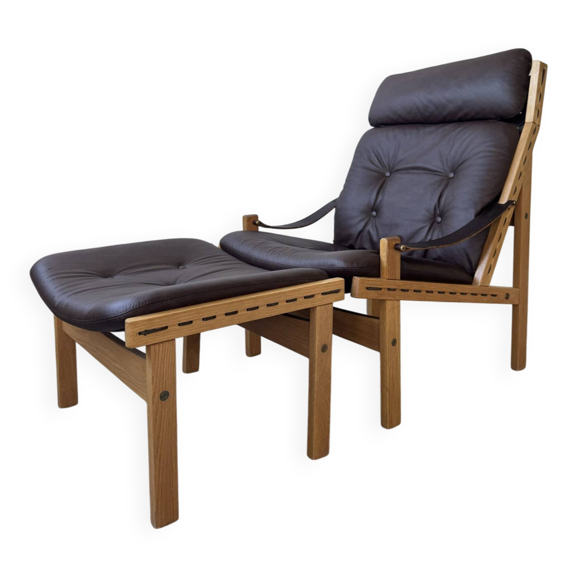 Fauteuil lounge scandinave "Hunter", années 1960
