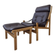 Fauteuil lounge scandinave "Hunter", années 1960
