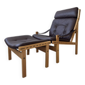Fauteuil lounge scandinave "Hunter", années 1960