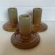 Trio of ceramic candle holders