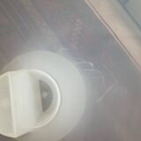 Translucent white Tam Tam stool