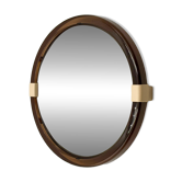 Miroir Space Age avec étagère et tiroirs France années 70