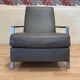 1970s steel and leather designer armchair