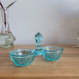 Blue glass saleron