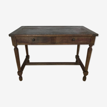 Old farmhouse table with drawers