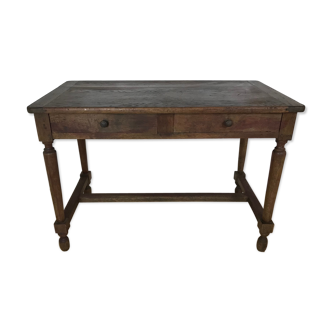 Old farmhouse table with drawers