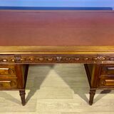 Renaissance style desk in solid oak, richly carved