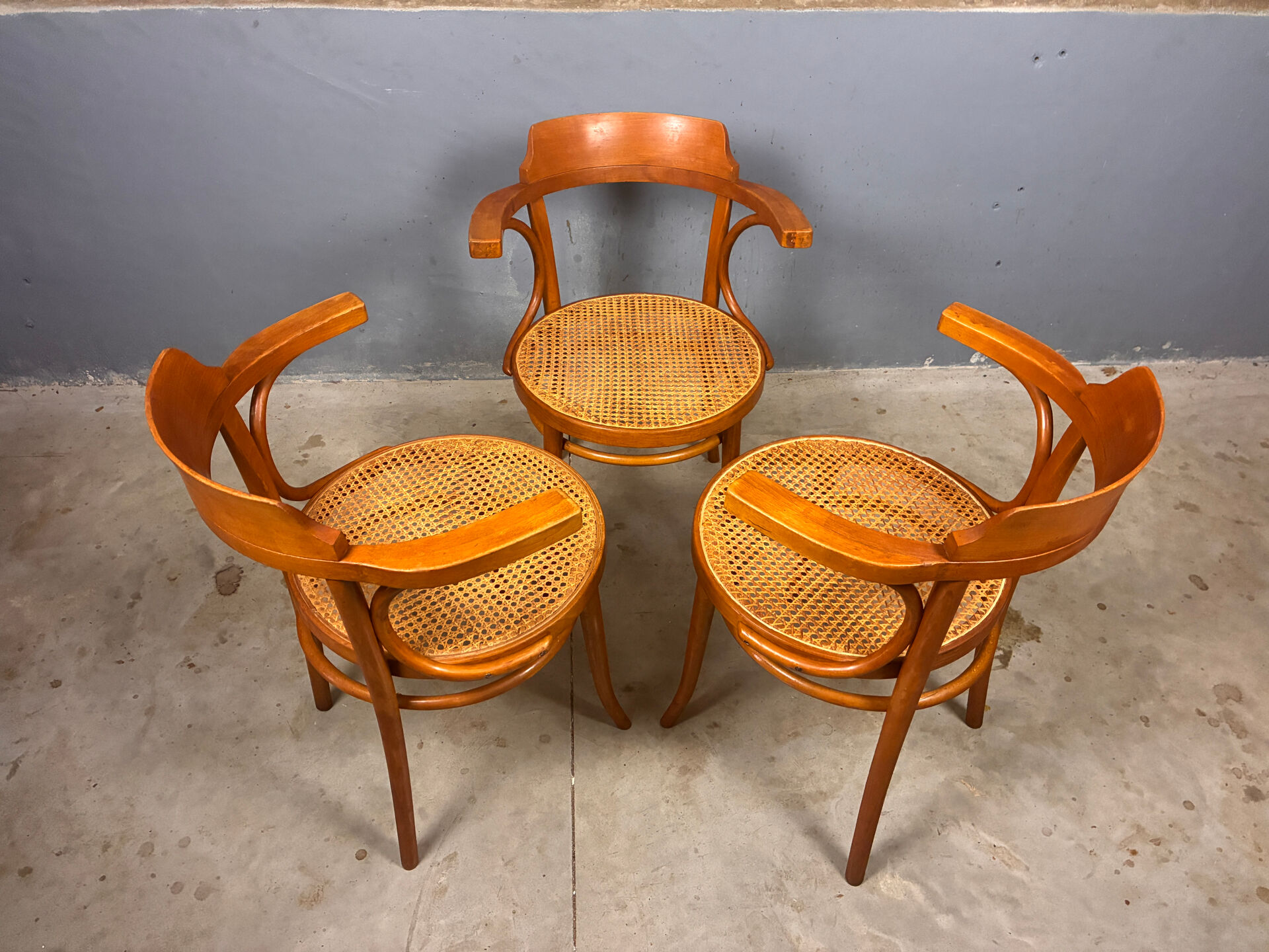 Chaises Thonet 233 Cosmos en cannage Ligna
