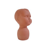 Vase vintage tête d'enfant terre cuite cache-pot