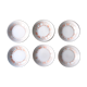 Six hollow plates "Maille" Niderviller, 60s