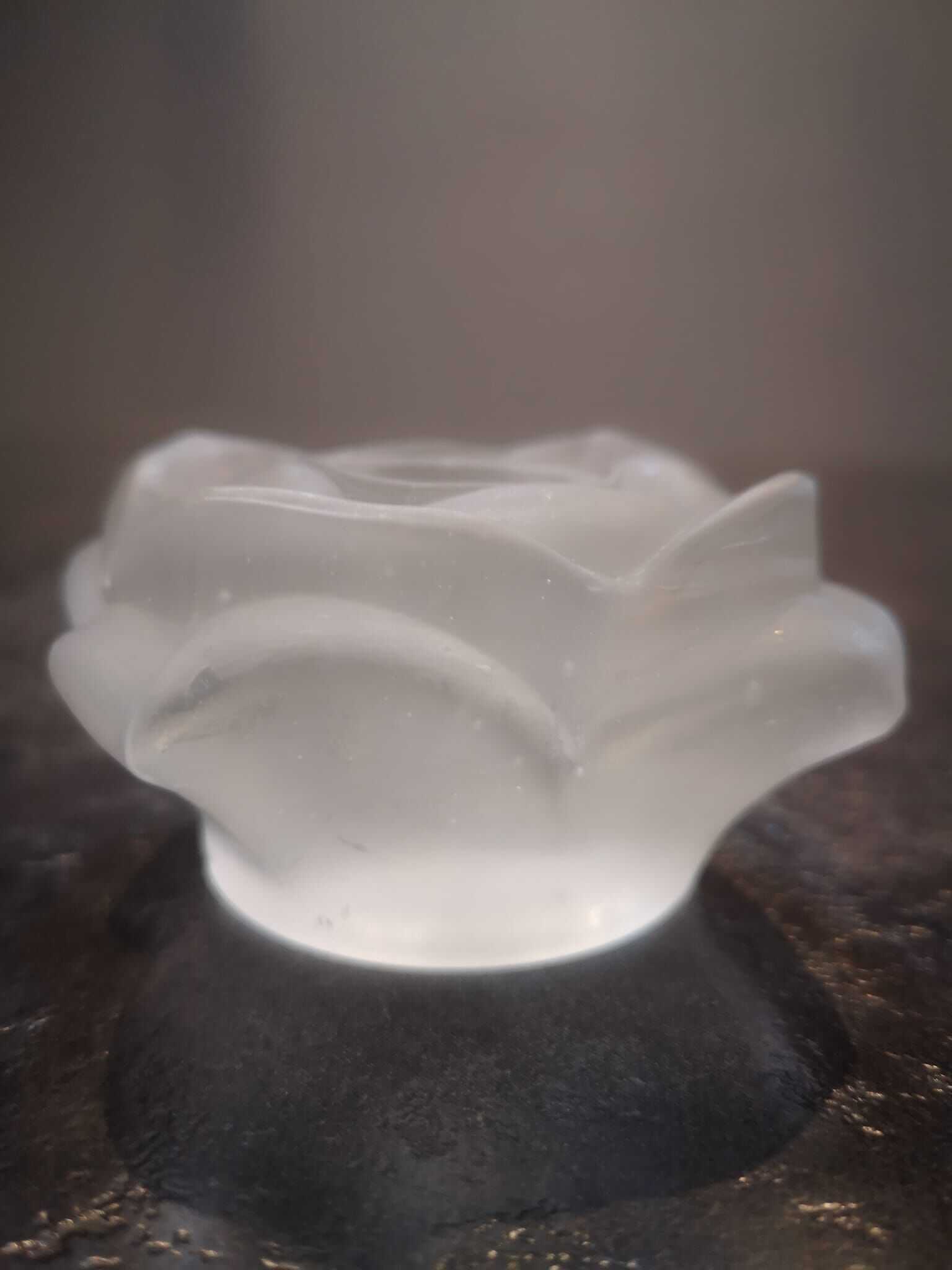 Lot de 3 bougeoirs en pâte de verre période Art déco 1930