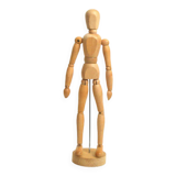Wooden articulated puppet