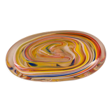Sulphide murano paper press 1960 multicolored spiral