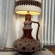 Vintage openwork ceramic lamp - 60s-70s - Fat Lava / Space style