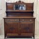 English art nouveau buffet in mahogany early twentieth century
