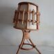 Pair of vintage bamboo bedside lamps