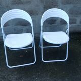 Two 80's folding chairs studio gp