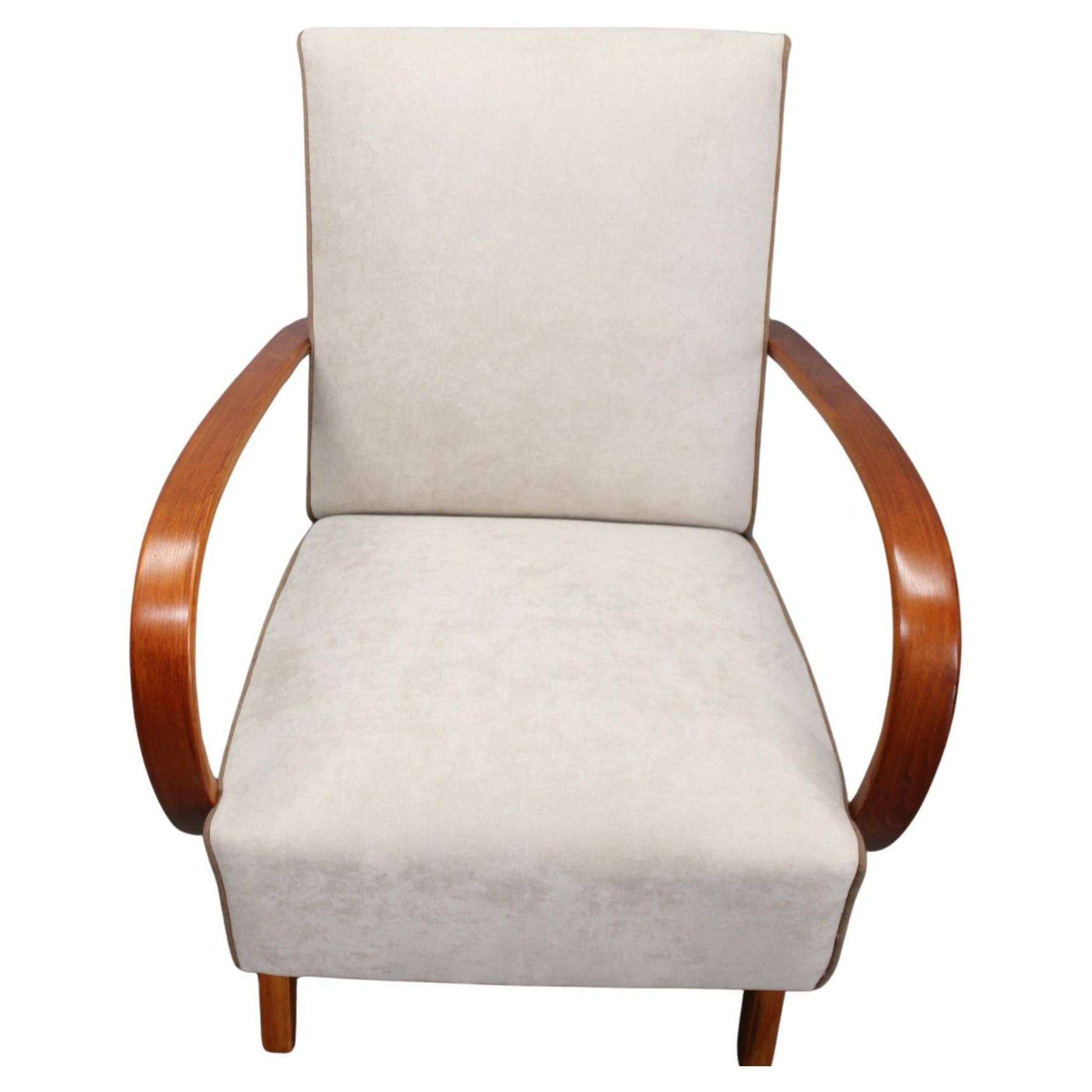Art Deco armchair by Jindřich Halabala, Czechoslovakia, 1940s