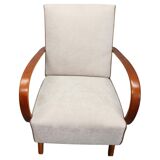 Art Deco armchair by Jindřich Halabala, Czechoslovakia, 1940s